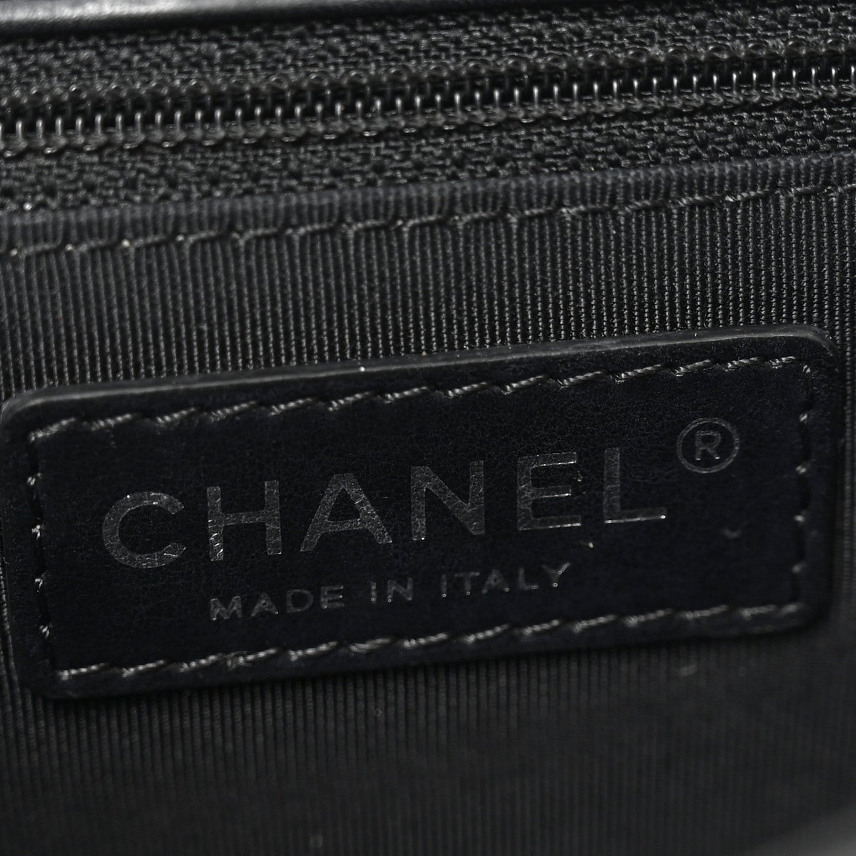 Calfskin Quilted Medium Double Chained Messenger Flap  Black