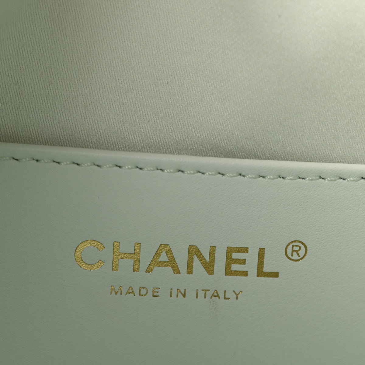 Caviar Quilted Mini Chanel 25 Handbag Light Green