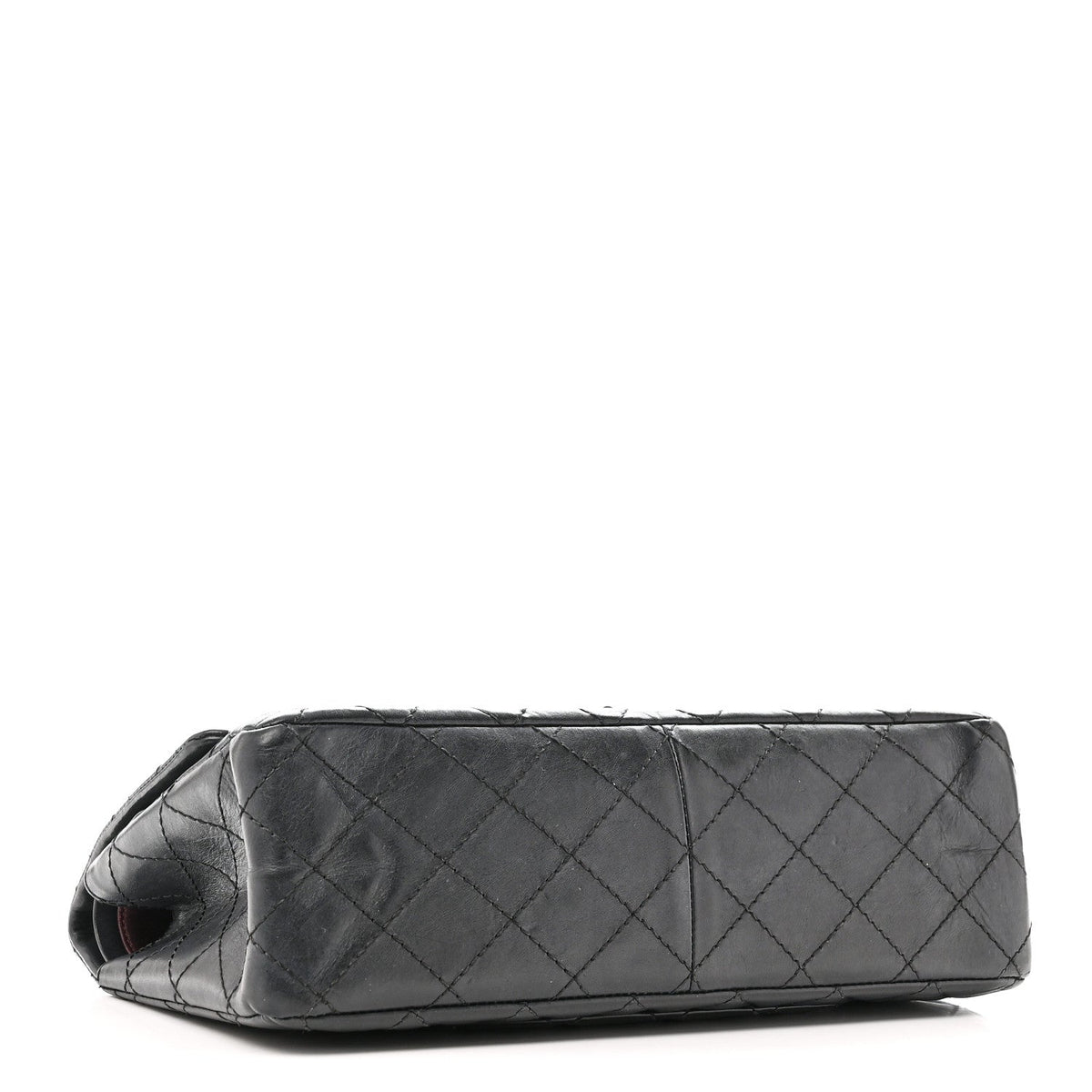 Aged Calfskin Quilted 2.55 Reissue 226 Flap Black
