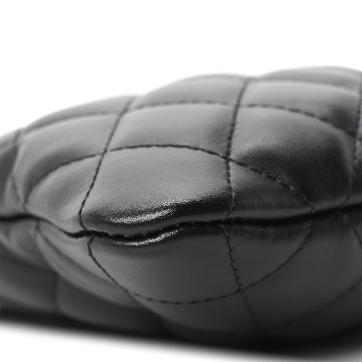 Lambskin Quilted Uniform Crossbody Bag Black