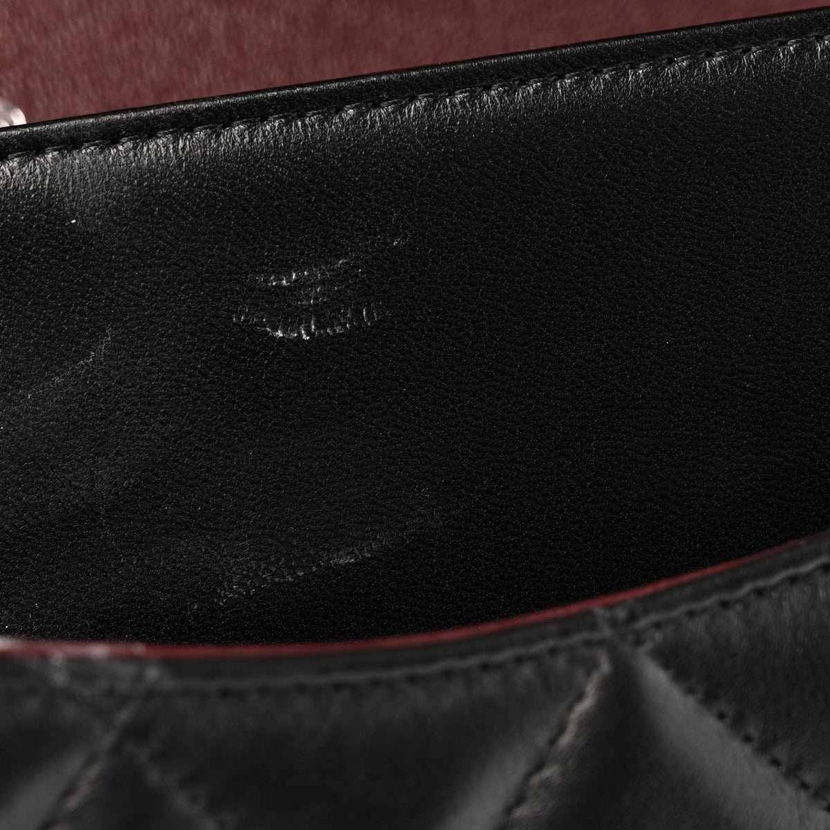 Lambskin Quilted Jumbo Double Flap Black
