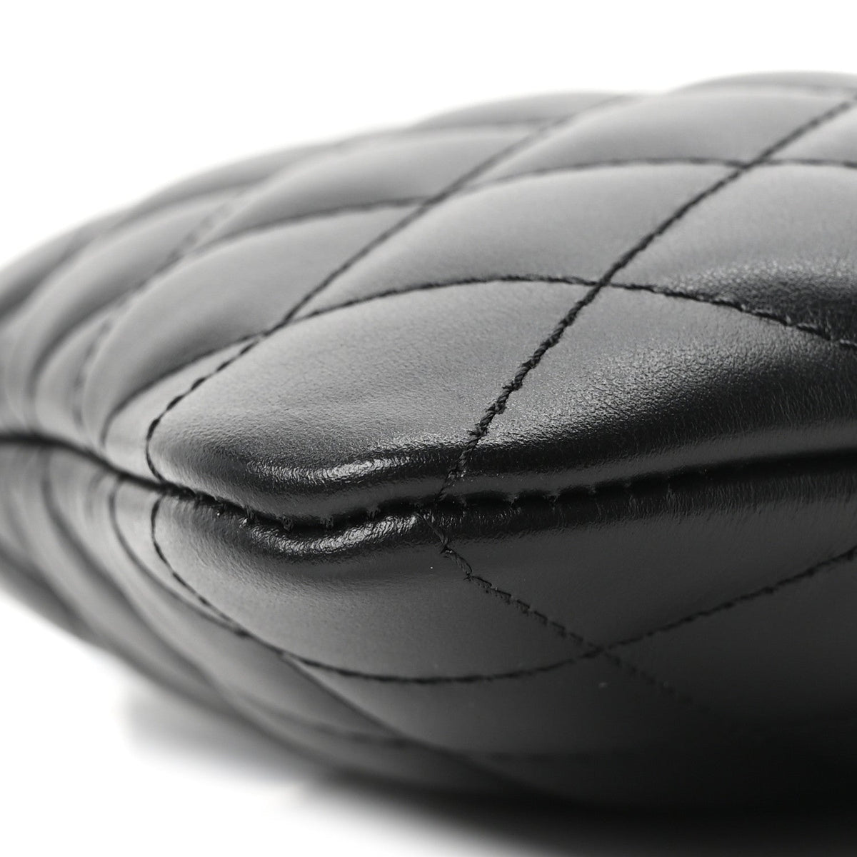Lambskin Quilted Uniform Crossbody Bag Black
