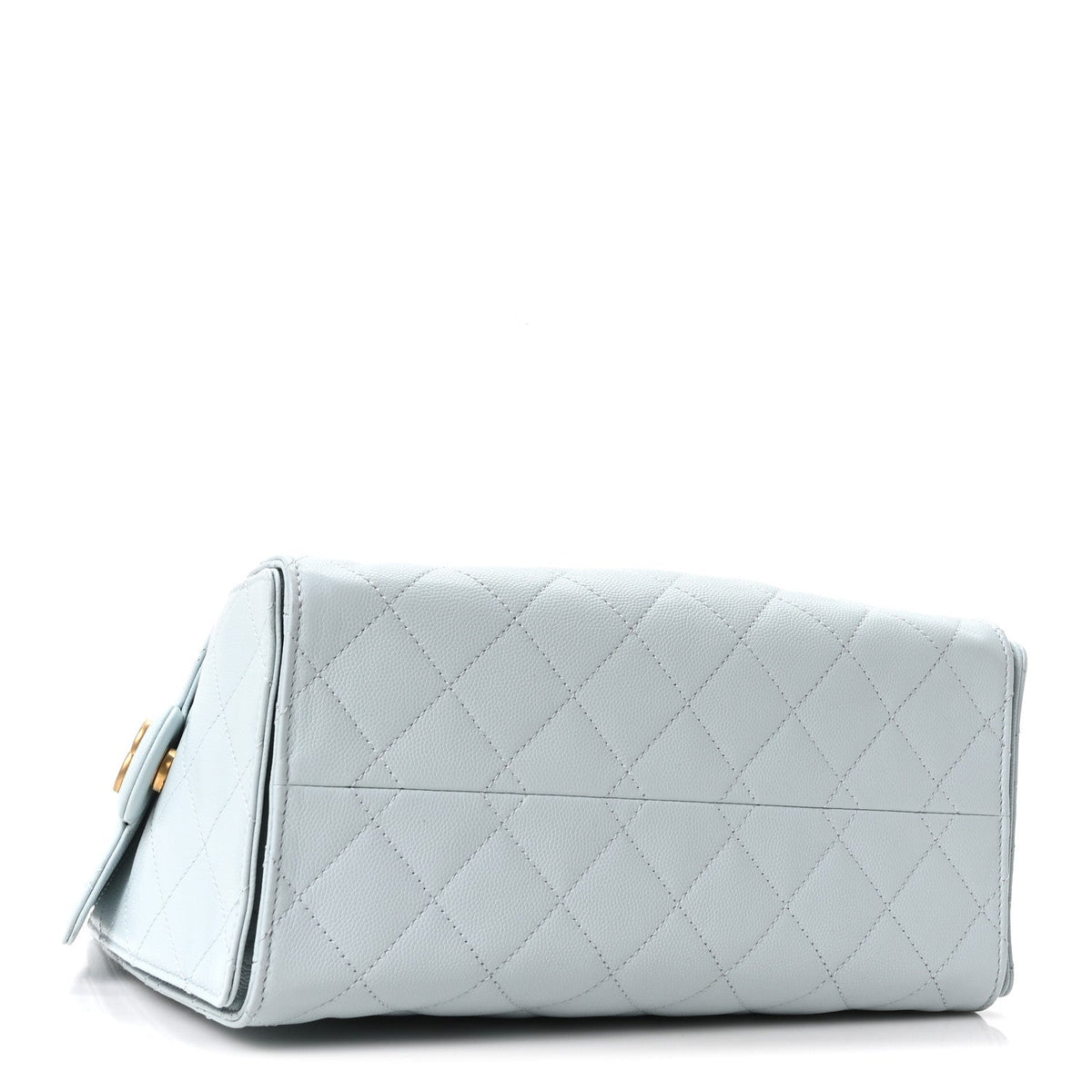 Caviar Quilted Small Chanel 25 Handbag Light Blue