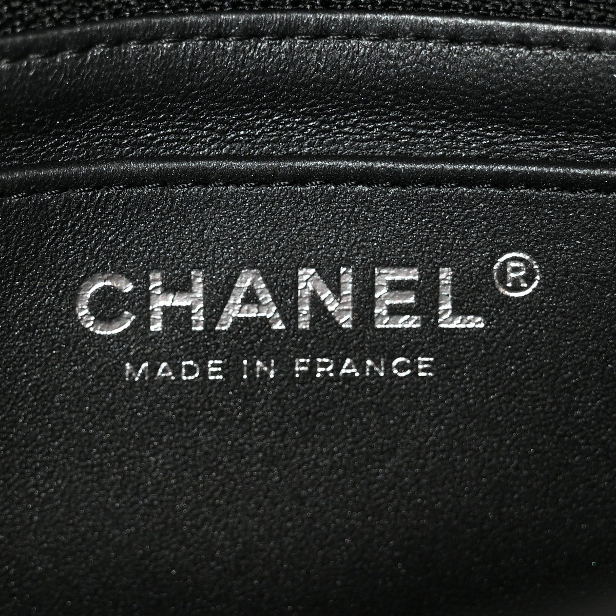 Pearly Lambskin Quilted Mini Rectangular Flap So Black