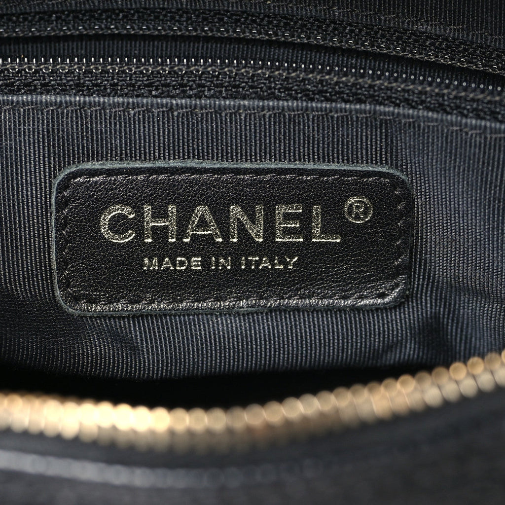 Caviar Quilted Small Bowler Black